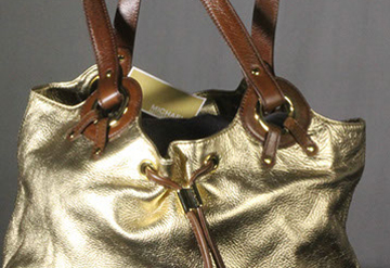 Gold Lamet Handbag