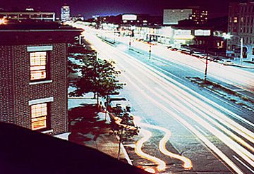 Boston Street At Night